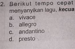 Tempo Cepat Disebut Dengan Istilah Tabuh